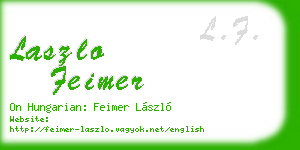 laszlo feimer business card